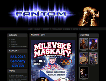Tablet Screenshot of fantom-rock.cz